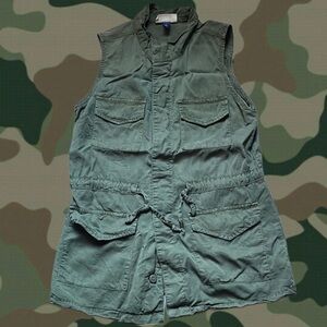Olive Green Army Style Tank Vest